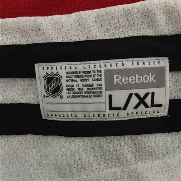 Blackhawk Reebok Red and Black Hockey Jersey - Picture 2 of 5